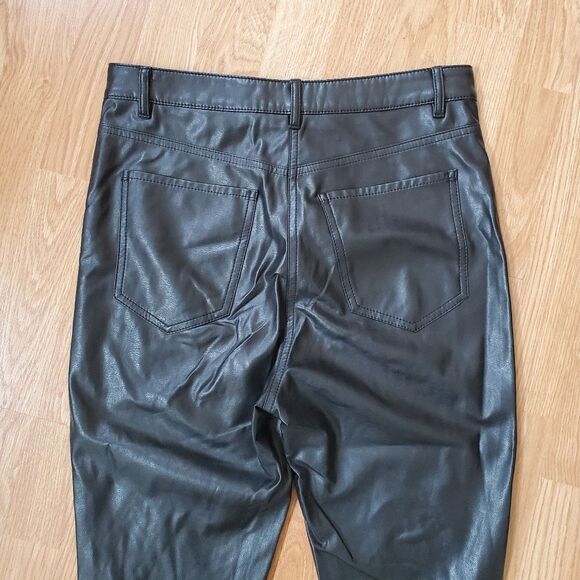 Wilfred Free High-Waist Vegan Leather Pants sz 6=28×27 - Picture 9 of 13